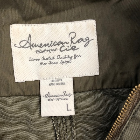 LAST CHANCE American Rag Green Utility Jacket - Large - Picture 8 of 8